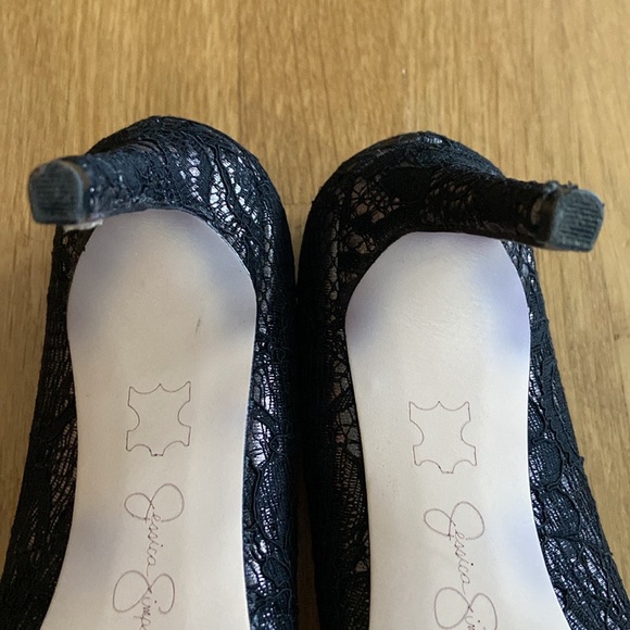 Jessica Simpson Like New “Carpena” Lacy Heels - Picture 7 of 14